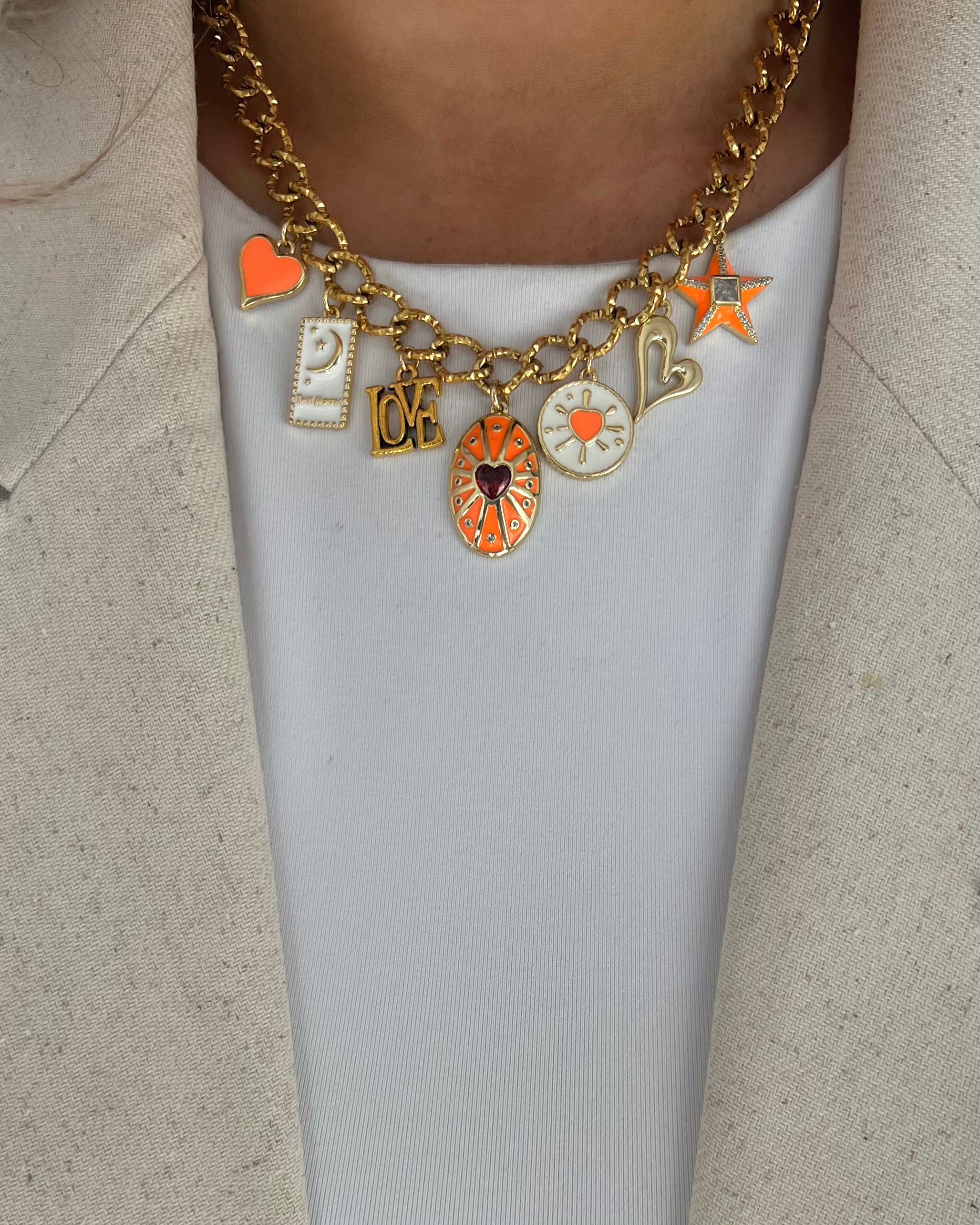 “Kingsday special II” charm necklace gold