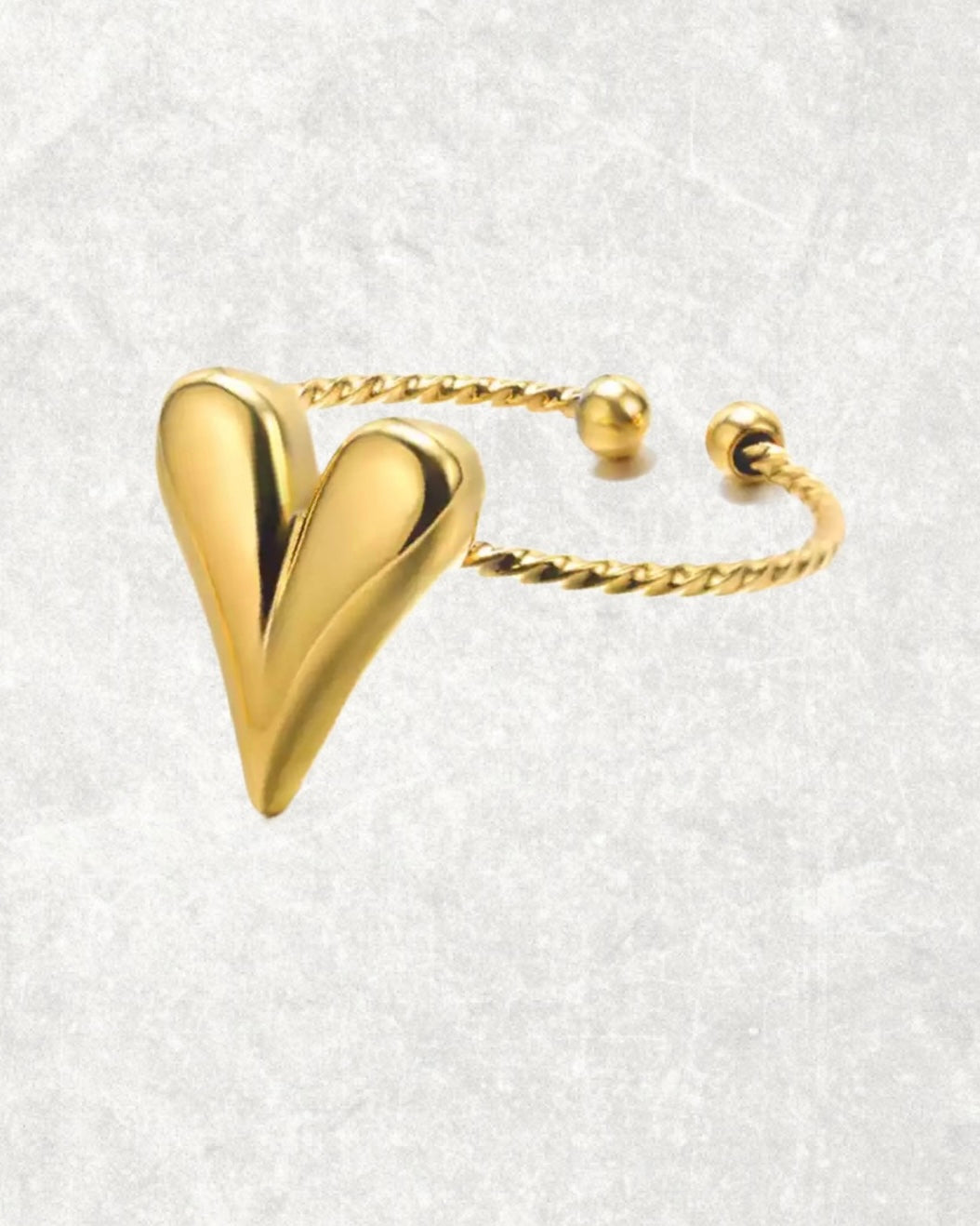 “HEART” RING GOLD