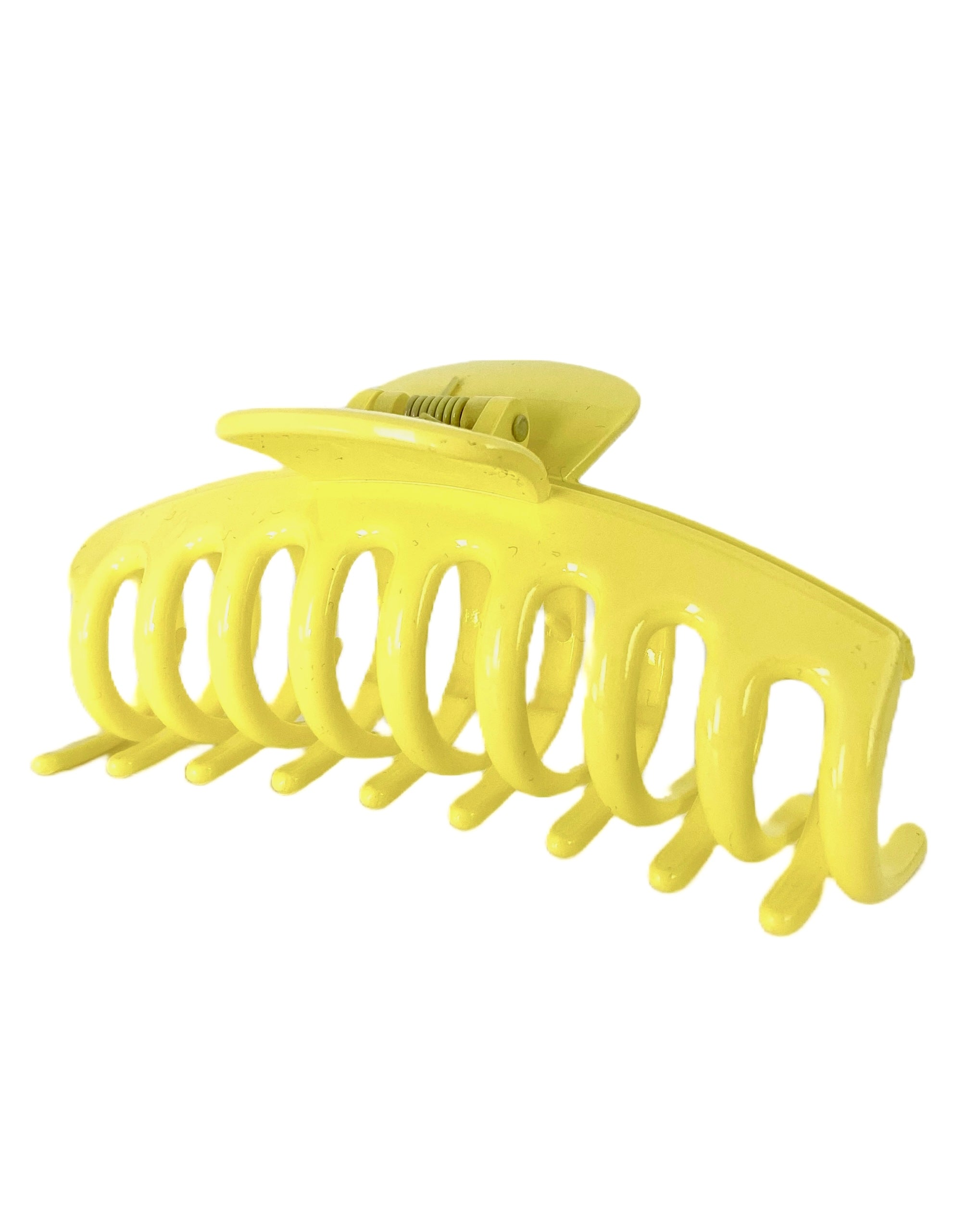 "MARIE-CLAIRE" HAARCLIP YELLOW SHINY (11 CM)