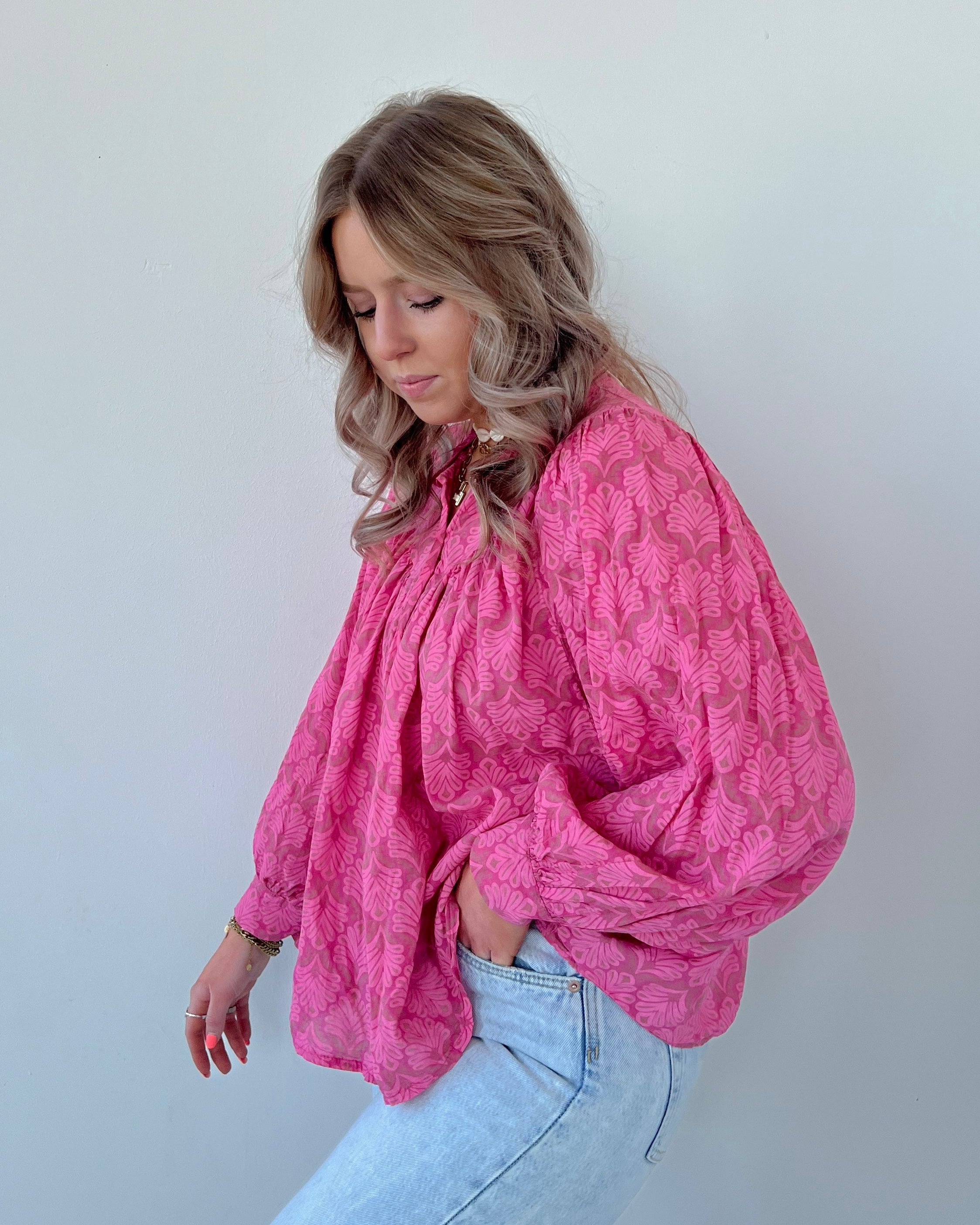 “TEDDY” BLOUSE PINK